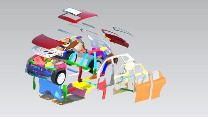 Automotive BIW Design and Development Part 1 using NXCAD