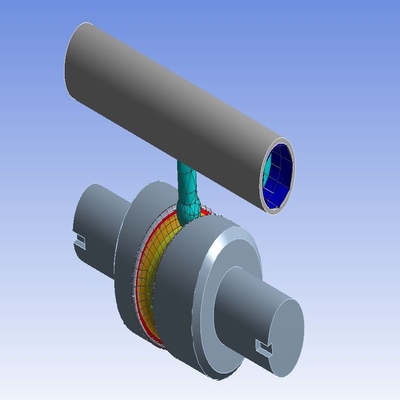 Simulation of Long Piston with Cam using ANSYS Workbench
