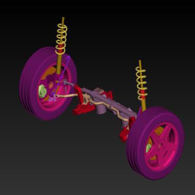 Modelling of an Automotive suspension assembly by using ANSA